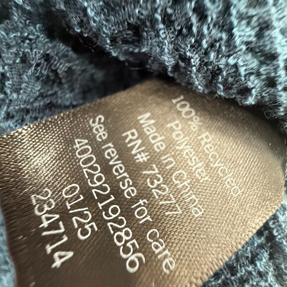 NEW! Simply Vera Wang Crochet Sweater Tank Top Sleeveless XS Round Neck Blue - Picture 9 of 13